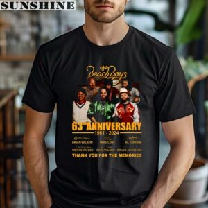 The Beach Boys 63Rd Anniversary 1961 2024 Thank You For The Memories Shirt 1 men shirt