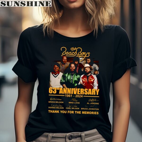 The Beach Boys 63Rd Anniversary 1961 2024 Thank You For The Memories Shirt 2 women shirt