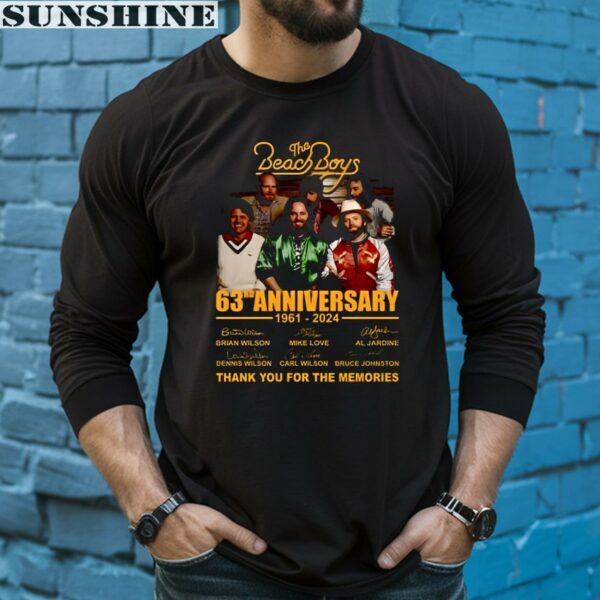 The Beach Boys 63Rd Anniversary 1961 2024 Thank You For The Memories Shirt 5 long sleeve shirt