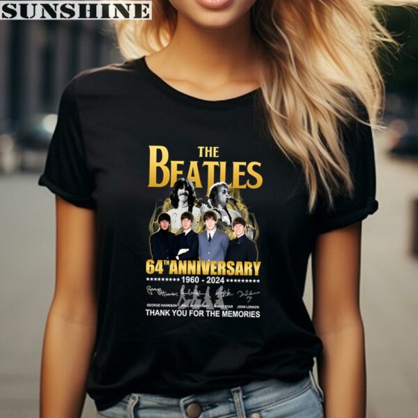 The Beatles 64th Anniversary Thank You For The Memories Signature Shirt 2 women shirt