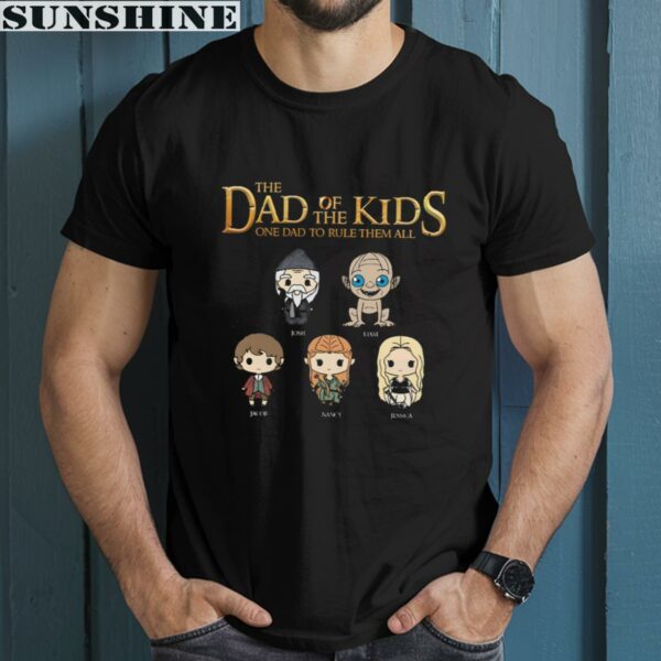 The Dad Of The Kids One Dad To The Rule Them All Shirt 1 men shirt