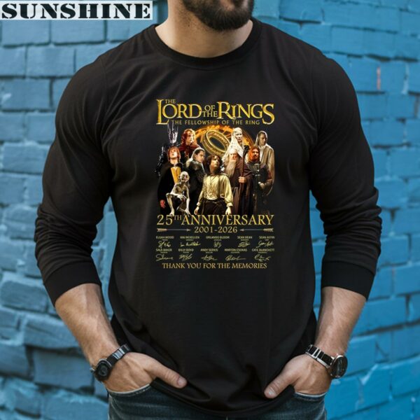 The Lord Of The Rings The Fellowship Of The Ring 25th 2001 2026 Thank You For The Memories Shirt 5 long sleeve shirt
