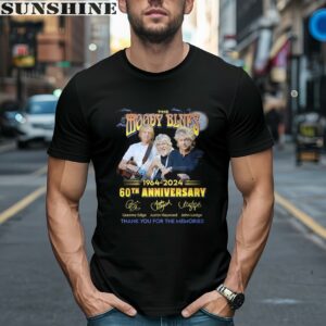 The Moody Blues 60th Anniversary 1964 2024 Thank You For The Memories Signature Shirt 1 men shirt