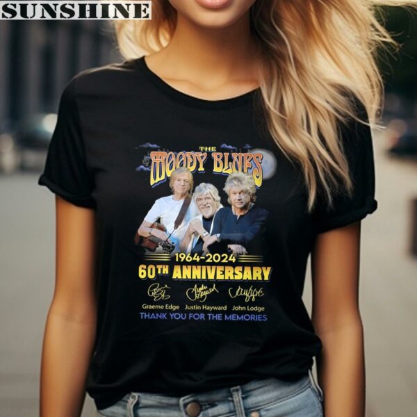 The Moody Blues 60th Anniversary 1964 2024 Thank You For The Memories Signature Shirt 2 women shirt