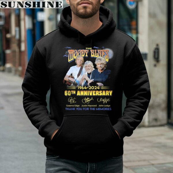 The Moody Blues 60th Anniversary 1964 2024 Thank You For The Memories Signature Shirt 4 hoodie