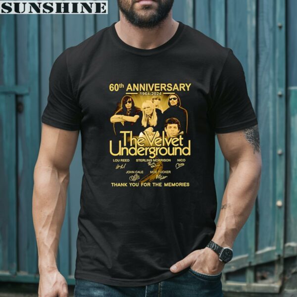 The Velvet Underground 60th Anniversary 1964 2024 Signature Thank You For The Memories Shirt 1 men shirt