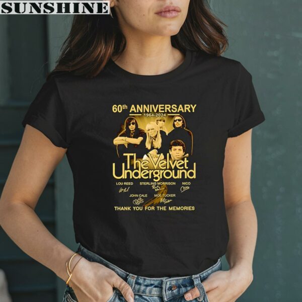 The Velvet Underground 60th Anniversary 1964 2024 Signature Thank You For The Memories Shirt 2 women shirt