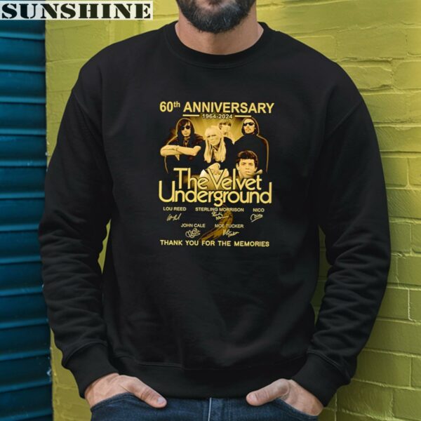 The Velvet Underground 60th Anniversary 1964 2024 Signature Thank You For The Memories Shirt 3 sweatshirt