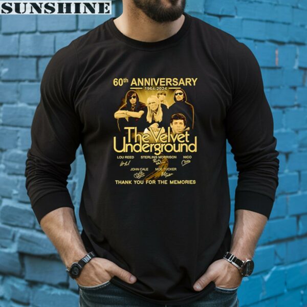 The Velvet Underground 60th Anniversary 1964 2024 Signature Thank You For The Memories Shirt 5 long sleeve shirt