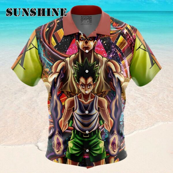 Trippy Gon Freecss Hunter X Hunter Button Up Hawaiian Shirt Hawaaian Shirt Hawaaian Shirt