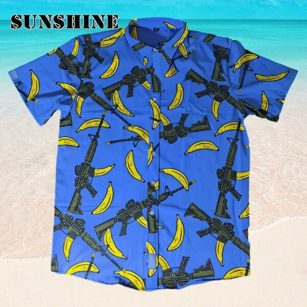 Tropical Gun Tactical Banana Men Hawaiian Shirt Hawaaian Shirt Hawaaian Shirt