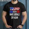 Trump 2024 Make Liberals Cry Again Usa Flag Shirt 1 men shirt