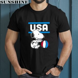 USA Snoopy Basketball Shirt 1 men shirt