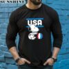 USA Snoopy Basketball Shirt 5 long sleeve