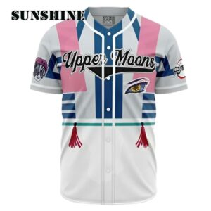 Upper Moons Akaza Demon Slayer Baseball Jersey Printed Thumb