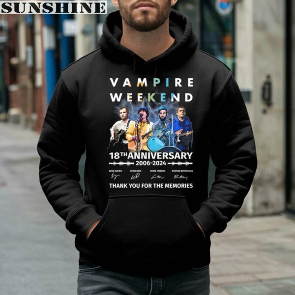 Vampire Weekend 18th Anniversary 2006 2024 Thank You For The Memories Shirt 4 hoodie
