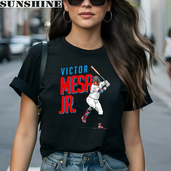 Victor Mesa Jr Miami Marlins Baseball Player Shirt 1 women shirt
