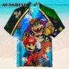 Video Game Super Mario Button Hawaiian Shirt Hawaaian Shirt Hawaaian Shirt