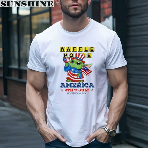 Waffle Baby Yoda America 4th of July Independence Day 2024 Shirt 1 men shirt