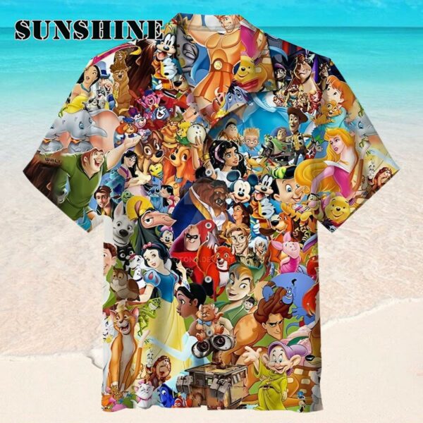 Walt Disney World Hawaiian Shirt Mickey and Friends Button Up Shirt Hawaaian Shirt Hawaaian Shirt