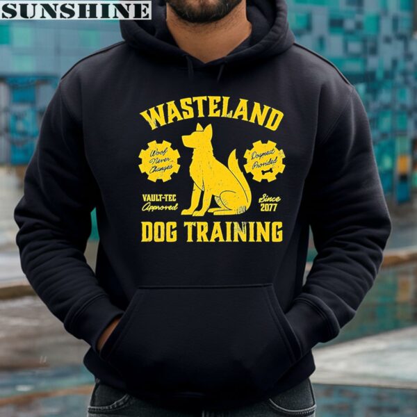 Wasteland Dog Training Woof Never Changes Dogmeat Provided Vault Tec Approved Since 2077 Shirt 4 hoodie