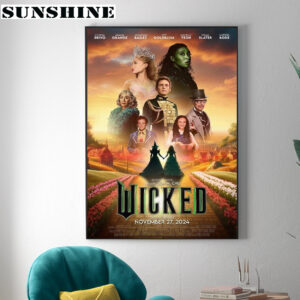 Wicked Movie Poster Home Decor Canvas