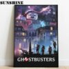 80s Movie Ghostbusters Poster Canvas Wall Decor Printed Aloha