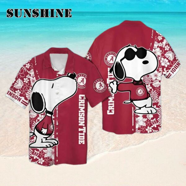 Alabama Crimson Tide And Snoopy Custom Name Hawaii Shirt Hawaaian Shirt Hawaaian Shirt