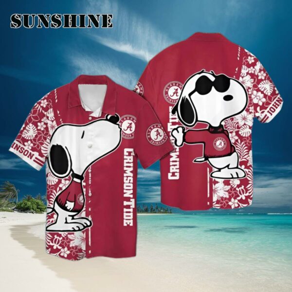 Alabama Crimson Tide And Snoopy Custom Name Hawaii Shirt Hawaiian Hawaiian