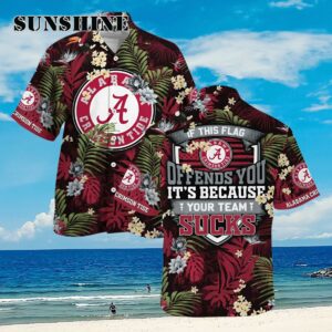 Alabama Crimson Tide Summer Hawaiian Shirt And Shorts With Tropical Patterns For Fans Aloha Shirt Aloha Shirt