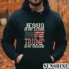 American Flag Tee Jesus Is My Savior Trump Is My President Shirt 4 Hoodie