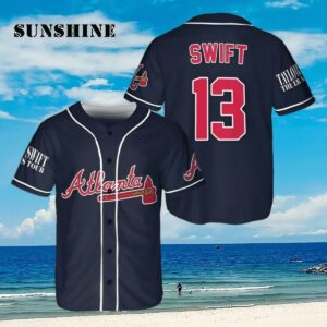 Atlanta Braves Taylor Swift Baseball Jersey Unique Taylor Swift Merch Aloha Shirt Aloha Shirt