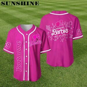 Barbie Come On Lets Go Party Custom Baseball Jersey Jersey Jersey