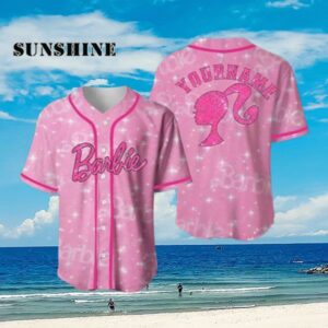Barbie Movie Baseball Jersey Aloha Shirt Aloha Shirt