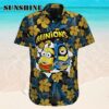 Batman Robin Minions Flower Tropical Blue Hawaii Shirt Hawaaian Shirt Hawaaian Shirt