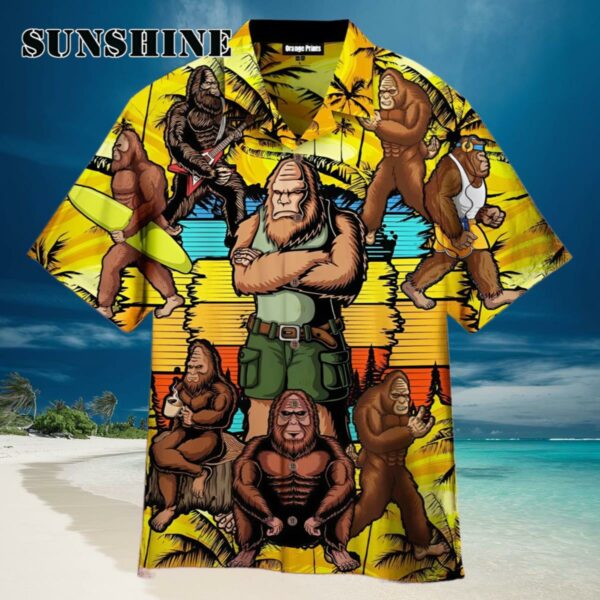 Bigfoot Tropical Hawaiian Shirt Funny Hawaiian Hawaiian
