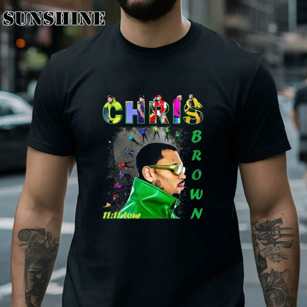 Bootleg Chris Brown 1111 2024 Tour Shirt Chris Brown Fan Gifts 2 Shirt