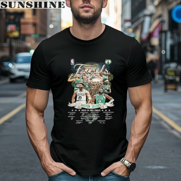 Boston Celtics 2023 24 NBA Finals Signature T Shirt 1 men shirt