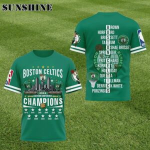 Boston Celtics 2024 Eastern Conference Champions 3D T Shirt 1 7