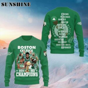 Boston Celtics 2024 NBA Champions 18 Times Ugly Sweater Sweater Sweater