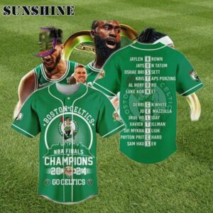 Boston Celtics 2024 NBA Finals Champions Go Celtics Personalized Baseball Jersey 1 7