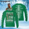 Boston Celtics Be Different Here NBA Champions 2024 Boston Proud Ugly Sweater Ugly Ugly