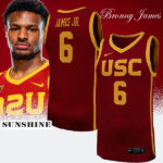 Bronny James Cardinal USC Trojans Basketball Jersey