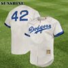 Brooklyn Dodgers Jackie Robinson Mitchell And Ness Gray Cooperstown Jersey 1 7