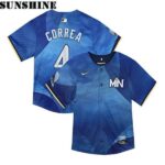 Carlos Correa Nike Royal 2024 Minnesota Twins City Connect Limited Jersey Printed Aloha