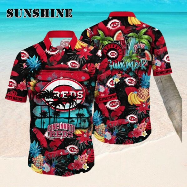 Cincinnati Reds MLB Hawaiian Shirt Warm Season Aloha Shirt Hawaaian Shirt Hawaaian Shirt