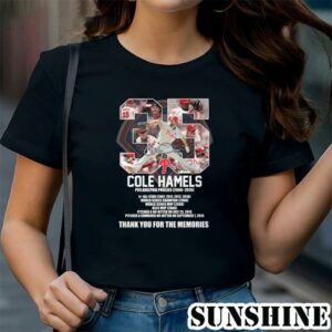 Cole Hamels Philadelphia Phillies 2006 2015 Thank You For The Memories Shirt 1 TShirt