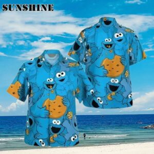 Cookie Monster Muppets Tropical Hawaiian Shirt Aloha Shirt Aloha Shirt