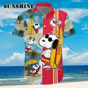 Cool Snoopy Surfing Kansas City Chiefs Hawaiian Shirt Aloha Shirt Aloha Shirt