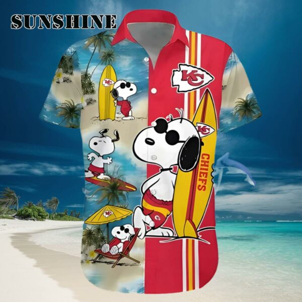 Cool Snoopy Surfing Kansas City Chiefs Hawaiian Shirt Hawaiian Hawaiian